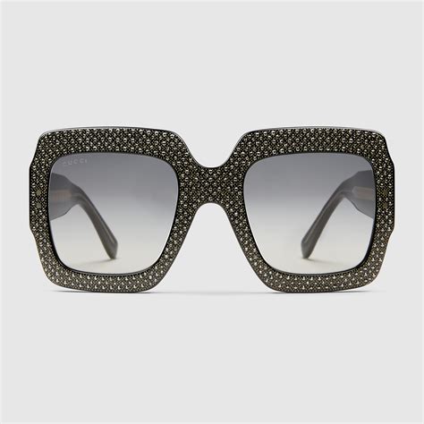 gucci rhinestone glasses